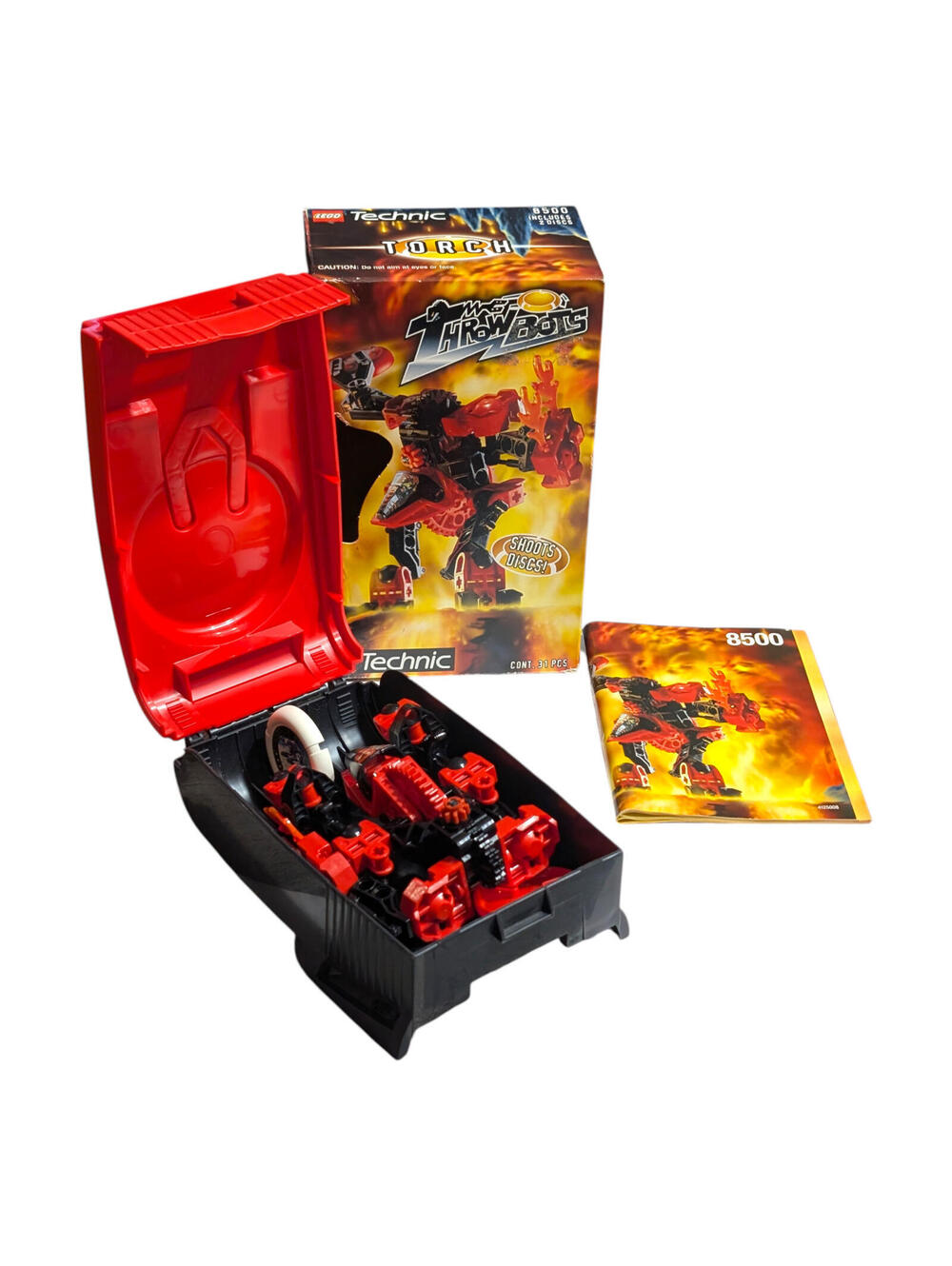 LEGO Technic Throwbots Torch 8500 Fire Slizer 100% Complete Case Manual Box